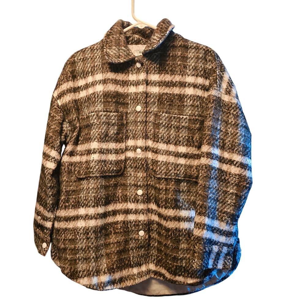 Missguided Plaid Wool Blend Shacket - NWOT - Perfect!